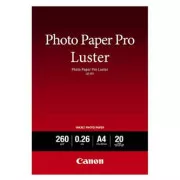 Canon Photo Paper Pro Luster, LU-101, fotografski papir, sijajni, 6211B006, bel, A4, 260 g/m2, 20 kosov, brizgalni