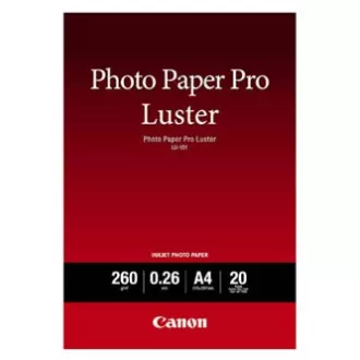 Canon Photo Paper Pro Luster, LU-101, fotografski papir, sijajni, 6211B006, bel, A4, 260 g/m2, 20 kosov, brizgalni Canon Photo Paper Pro Luster, LU-101, fotografski papir, sijajni, 6211B006, bel, A4, 260 g/m2, 20 kosov, brizgalni