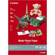 Canon Matte Photo Paper, MP-101 A3, fotografski papir, mat, 7981A008, bel, A3, 170 g/m2, 40 kosov, brizgalni
