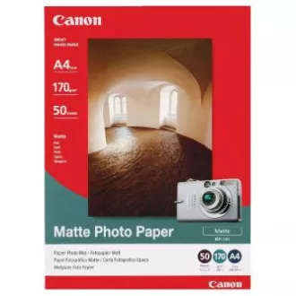 Canon Matte Photo Paper, MP-101 A4, fotografski papir, mat, 7981A005, bel, A4, 170 g/m2, 50 kosov, brizgalni Canon Matte Photo Paper, MP-101 A4, fotografski papir, mat, 7981A005, bel, A4, 170 g/m2, 50 kosov, brizgalni