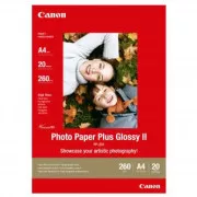 Canon Photo Paper Plus Glossy, PP-201 A4, fotografski papir, sijajni, 2311B019, bel, A4, 260 g/m2, 20 kosov, brizgalni