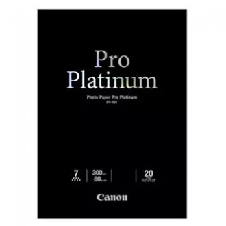 Canon PT-101 Photo Paper PRO Platinum, PT-101, fotografski papir, mikroporozne površine, sijajni, 2768B067, bel, A2, 16,54x23,39", 300 g