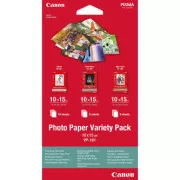Canon Photo Paper Variety Pack VP-101, VP-101, fotografski papir, 5x PP201, 5x SG201, 10x GP501 tip sijajni, 0775B078, bel, 10x15cm, 4x6"
