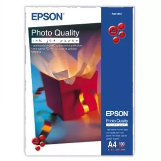 Epson Photo Quality InkJet Paper, C13S041061, fotografski papir, mat, bel, A4, 102 g/m2, 720 dpi, 100 kosov, brizgalni