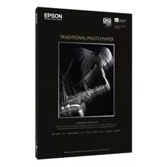 Epson Traditional Photo Paper, C13S045051, fotografski papir, satenast, bel, A3 , 330 g/m2, 25 kosov, brizgalni Epson Traditional Photo Paper, C13S045051, fotografski papir, satenast, bel, A3 , 330 g/m2, 25 kosov, brizgalni