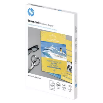 HP Enhanced Business Glossy Laser Photo Paper, CG965A, fotografski papir, sijajni, bel, A4, 150 g/m2, 150 kosov, laserski, obojestransko tiskanje