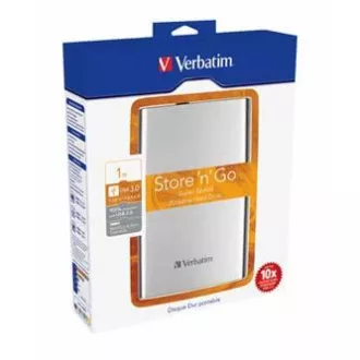 Verbatimov zunanji trdi disk, Store N Go, 2,5", USB 3.0 (3.2 Gen 1), 1TB, 53071, srebrn