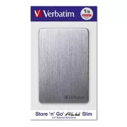 Verbatimov zunanji trdi disk, Store,n,Go ALU Slim, 2,5", USB 3.0, 1TB, 53662, Space Grey
