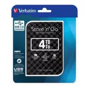Verbatimov zunanji trdi disk, Store N Go, 2,5", USB 3.0 (3.2 Gen 1), 4 TB, 53223, črn