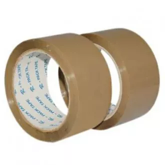 Lepilni trak, akril, rjav, 48 mm, 66 m