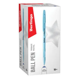 Berlingo, kroglično pero, modro, 50 kosov, 0,7 mm, Tribase pastel Berlingo, kroglično pero, modro, 50 kosov, 0,7 mm, Tribase pastel