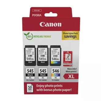 Canon PG-545-XL (8286B013) - kartuša, black + color (črna + barvna) Canon PG-545-XL (8286B013) - kartuša, black + color (črna + barvna)