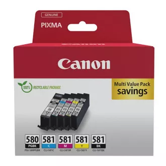 Canon PGI-580 (2078C008) - kartuša, black + color (črna + barvna)