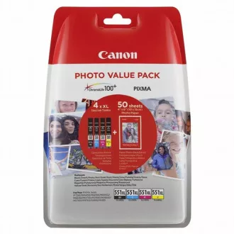 Canon CLI-551-XL (6443B006) - kartuša, black + color (črna + barvna)