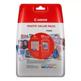 Canon CLI-571 (0386C006) - kartuša, black + color (črna + barvna)
