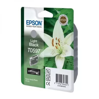 Epson T0597 (C13T05974010) - kartuša, light black (svetlo črna) Epson T0597 (C13T05974010) - kartuša, light black (svetlo črna)