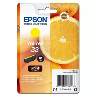 Epson T3344 (C13T33444012) - kartuša, yellow (rumena) Epson T3344 (C13T33444012) - kartuša, yellow (rumena)