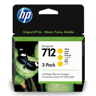 HP 712 (3ED79A) - kartuša, yellow (rumena)