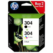 HP 304 (3JB05AE) - kartuša, black + color (črna + barvna)