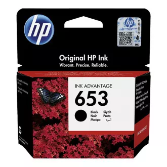 HP 653 (3YM75AE) - kartuša, black (črna)