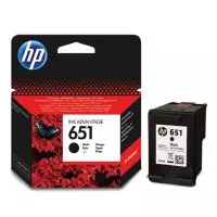 HP 651 (C2P10AE) - kartuša, black (črna)