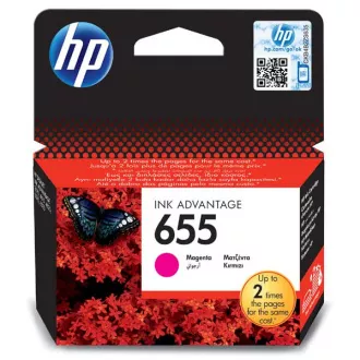 HP 655 (CZ111AE) - kartuša, magenta (purpurna)