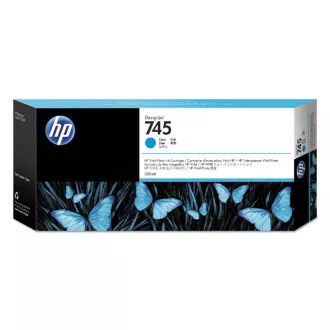 HP 745 (F9K03A) - kartuša, cyan (azurna)