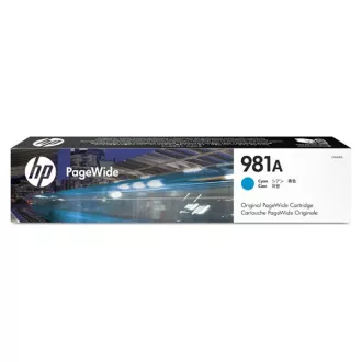 HP 981A (J3M68A) - kartuša, cyan (azurna)