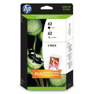 HP 62 (N9J71AE) - kartuša, black + color (črna + barvna)