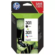 HP 301 (N9J72AE#301) - kartuša, black + color (črna + barvna)