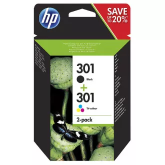 HP 301 (N9J72AE#301) - kartuša, black + color (črna + barvna)
