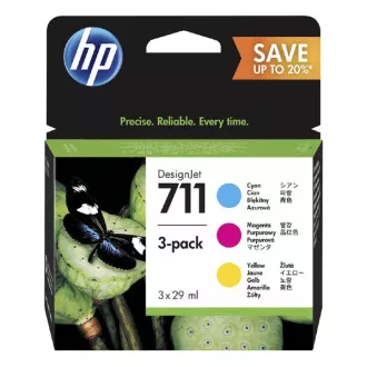 HP 711 (P2V32A) - kartuša, color (barvna)