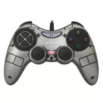 Defender Zoom Gamepad, 10tb., USB, siv, vibracijski, Windows XP/VISTA/7/8/10