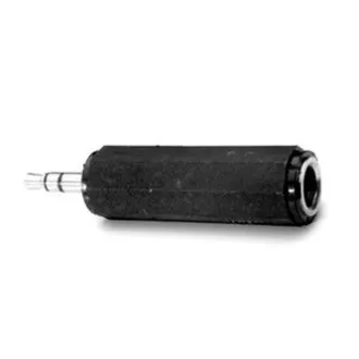 Zvočna redukcija, Jack (3,5 mm) moški - Jack (6,3 mm) ženska, stereo, črna, logotip