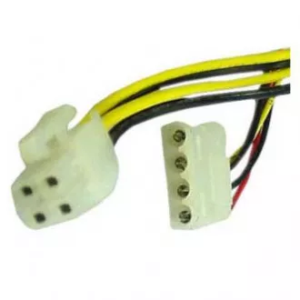 Redukcija napajanja računalnika, notranja, DC 5,25" - P4 (4pin), črna, logotip