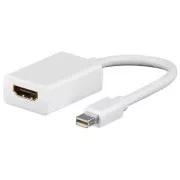 Video pretvornik, mini DisplayPort moški - HDMI ženski, HDMI 1.3 - Standard, bela, IZPRODAJNA