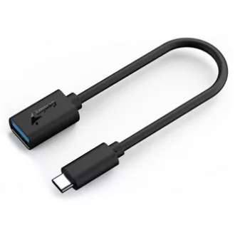 Redukcija USB, (3.0), USB C moški - USB A ženski, črna, Genius USB 3.0, do 5 Gb/s