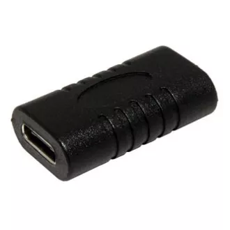 Priključek USB, (3.1), USB C ženski - USB C ženski, črn, plastična vrečka