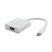 Pretvornik USB/video, DP Alt Mode, USB C moški - HDMI ženski, bel, plastična vrečka 4K2K@30Hz