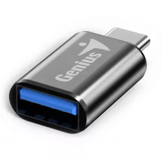 Redukcija USB, (3.0), USB C moški - USB A ženski, črna, Genius USB 3.0, do 5 Gb/s
