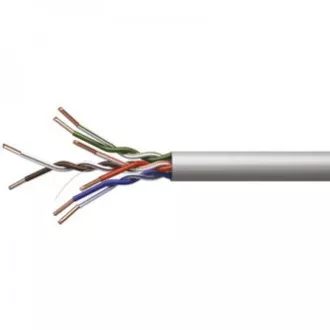 LAN omrežni kabel UTP patchcord, Cat.5e, RJ45 moški - RJ45 moški, 1 m, neekraniran, CCA, siv, varčen LAN omrežni kabel UTP patchcord, Cat.5e, RJ45 moški - RJ45 moški, 1 m, neekraniran, CCA, siv, varčen