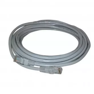 LAN kabel UTP patchcord, Cat.5e, RJ45 moški - RJ45 moški, 0,5 m, neekraniran, siv, varčen