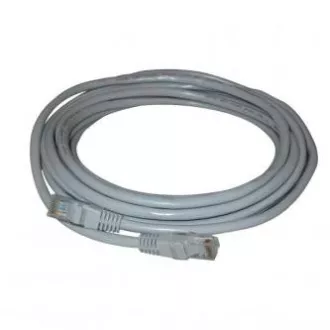 Omrežni LAN kabel UTP patchcord, Cat.5e, RJ45 moški - RJ45 moški, 1 m, neekraniran, siv, Logo LOGO vrečka, PRODAJA