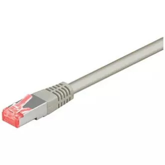LAN kabel S/FTP patchcord, Cat.6, RJ45 moški - RJ45 moški, 2 m, zaščiten, LSOH, siv, ekonomičen