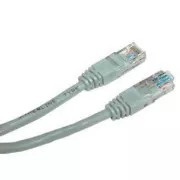 LAN omrežni kabel UTP patchcord, Cat.5e, RJ45 moški - RJ45 moški, 3 m, neekraniran, siv, varčen