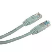 Omrežni LAN kabel UTP crossover patchcord, Cat.5e, RJ45 moški - RJ45 moški, 10 m, neekraniran, crossover, siv, za povezavo 2 računalnikov, eko