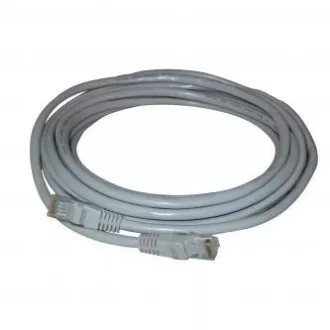 Omrežni LAN kabel UTP crossover patchcord, Cat.5e, RJ45 moški - RJ45 moški, 10 m, neekraniran, crossover, siv, za povezavo 2 računalnikov, eko