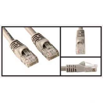 Omrežni LAN kabel UTP crossover patchcord, Cat.6, RJ45 moški - RJ45 moški, 10 m, neekraniran, crossover, siv, za povezavo dveh računalnikov, econ