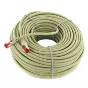 LAN kabel S/FTP patchcord, Cat.6, RJ45 moški - RJ45 moški, 30 m, zaščiten, LSOH, siv, ekonomičen