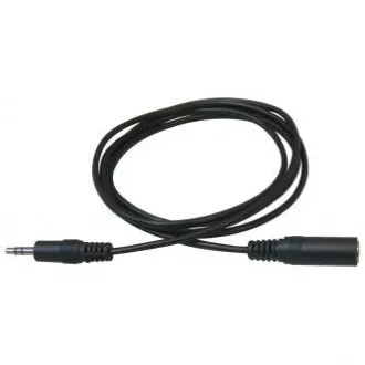 Podaljševalni zvočni kabel Jack (3,5 mm) moški - Jack (3,5 mm) ženski, 3 m, črn